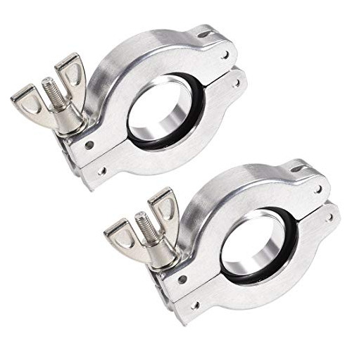  2 Pcs Aluminum Vacuum Clamp 53mm X 31mm Kf25 Single Pi...