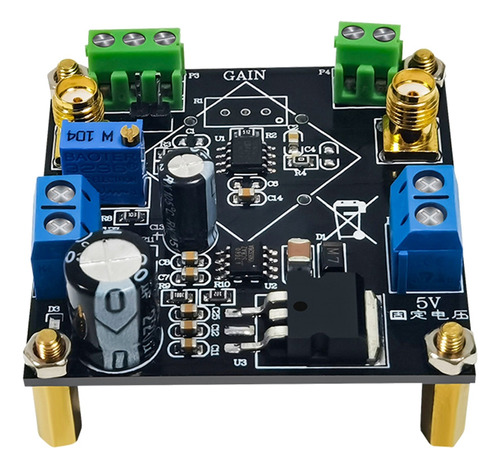 Módulo Amplificador De Voltaje Ad620 Millivolt Microvolt Sma