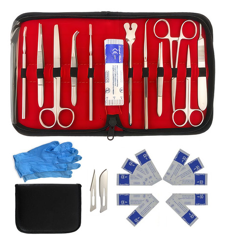 Kit Practica Anatomicos Sutura Quirurgica De 22 Piezas