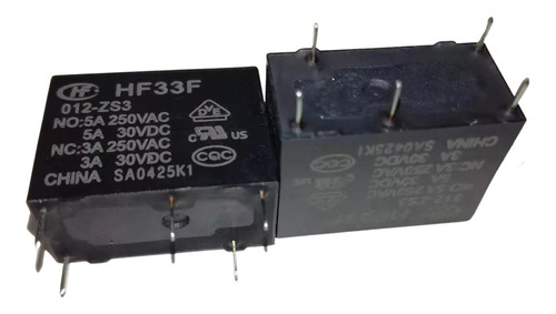 Hf33f 012-zs3 Hf33f-012-zs3 Rele Relay Hongfa 12v 10a Auto 