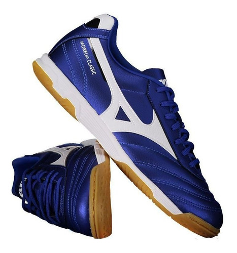 Chuteira Mizuno Morelia Classic Futsal Azul