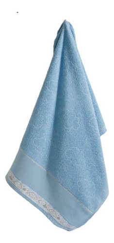 Toalha De Banho Para Bordar Baby Kids Chuva De Amor Azul