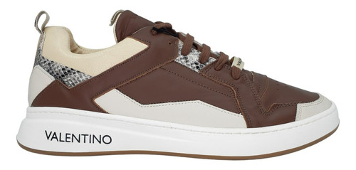 Valentino Tenis Donald Snake-print Leather Runners