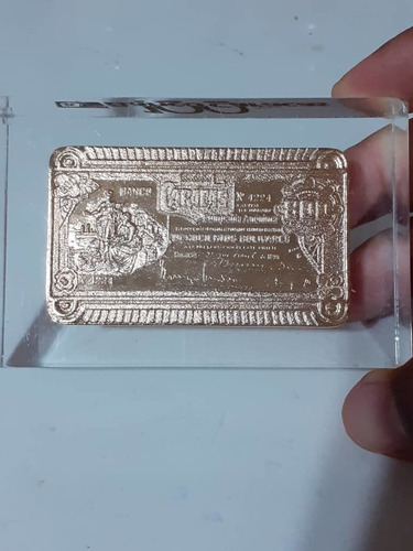 Imagen 1 de 3 de Placa Conmemorativa 100 Años Banco Caracas