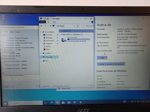 Notebook Acer N19c1 I3 10 Gen 8gb Ram 500 Gb Ssd