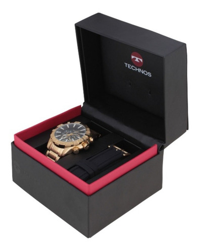 Relógio Technos Legacy Troca Pulseira Dourado Os2aajac/4p