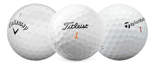 100 Pelotas Golf Callaway, Taylormade, Titleist Blancas Bola (Reacondicionado)