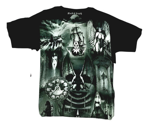 Playera De Rock Lacrimosa Bordada Chica