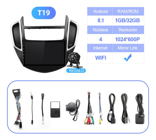 Estéreo 1+32g Para Chevrolet Trax 2012-2016 Cámara Gps Fmcj-