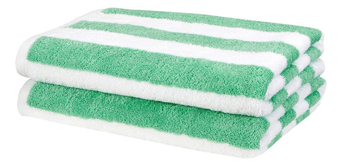 Toallas P/ Playa, Verde Y Blanco, 2pcs, 76,2 X 152,4cm