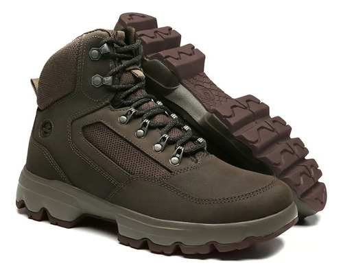 Borcego Macboot Verda 02 Hombre Cuero Antideslizante
