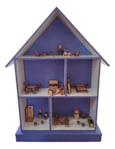 Comprar Casa De Muñecas Con Accesorios Incluidos 41 Muebles Madera