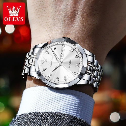 Reloj Analógico De Cuarzo Impermeable Para Hombre Olevs 9931