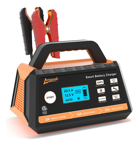 Cargador De Batería Para Automóvil Ampeak, Cargador De