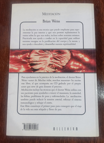 Libro Meditación - Brian Weiss Año 2007 #e2 (Usado)