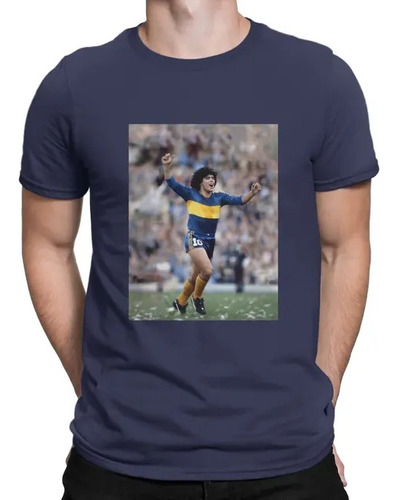 Camiseta De Algodón Estampada Maradona Boca Juniors