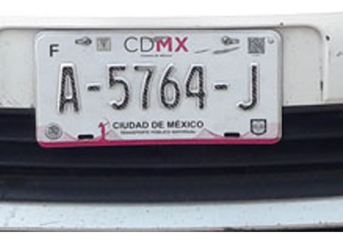 Placas Taxi Cdmx