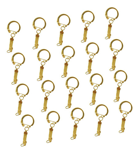 Borla Diy Craft Llaveros Cadenas Anillos 63mm Oro Oro