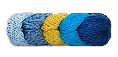 Caron Yarn X Pantone Bl, Azul Pavo Real