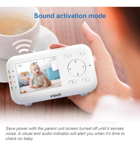 Vtech Monitor De Video Pantalla Lcd 2,8 Vm3252 Para Beb