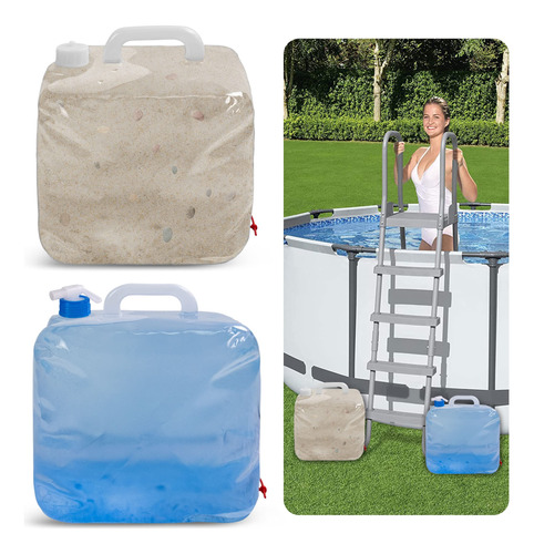 2 Pesa Universal 20 Litro Para Piscina Suelo Bolsa Anclaje X