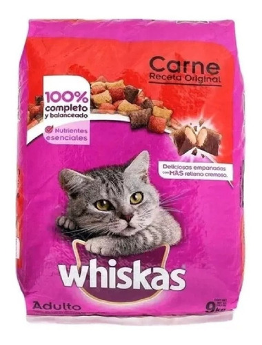 Alimento Gato Adulto Whiskas Receta Original 9 Kg Croqueta