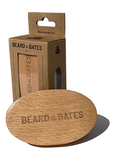 Beard & Bates Cepillo Para Barba De Cerdas De Jabal, Hecho A