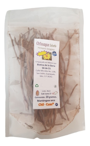 Raiz De Oro O Chilcuague (heliopsis Longipes) 20 Gr Selectos