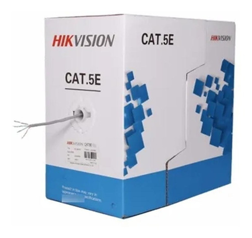 Rollo Cable De Cobre Cat 5e Hikvision Ds-1ln5e Ee Awg 25 305