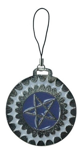 Imagen 3 de 3 de Kuroshitsuji Collar Dije Llavero Pentagrama Sebastian Ciel