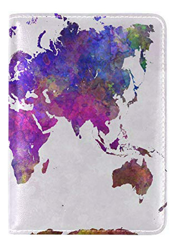 Cartera Pasaporte Alaza Mapa Mundial 