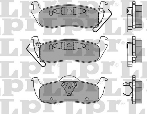 Pastilla De Freno Jeep Grand Cherokee 2006 Al 2010 Tras.