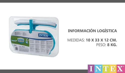Kit Limpieza Pileta Piscina Intex Rastrillo Recoge Saca Hoja