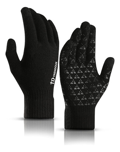 Guantes De Invierno Trendoux Térmicos Pantalla Táctil Para H Color Diseño De La Tela