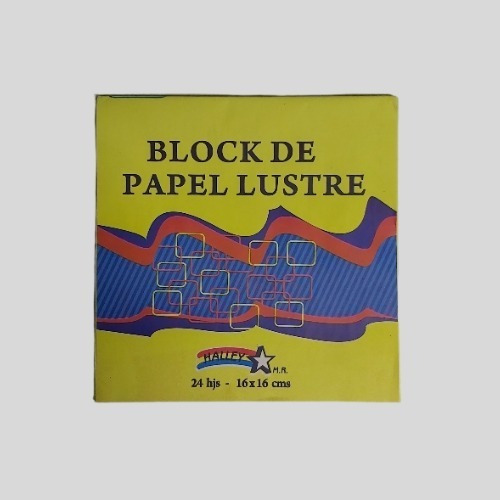 Block De Papel Lustre Halley 16x16