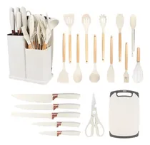 Comprar 19 Peças Kit Utensilios Cozinha Tábua Em Silicone Espátula