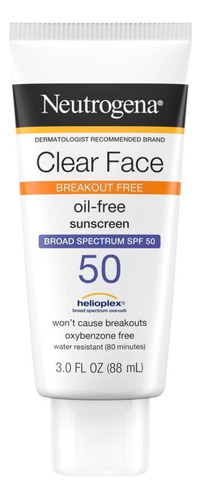 Neutrogena Clear Face Protetor Solar Face/corpo Spf 50 -88ml