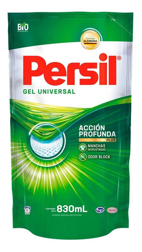 Detergente Líquido Persil Universal Acción Profunda Plus Repuesto 830ml
