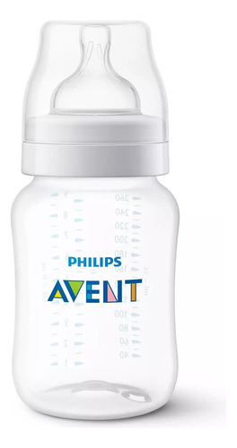 Biberón 1 M+ Anticólicos 260 Ml Avent 9oz - Scy103/15 Color Transparente Collarín