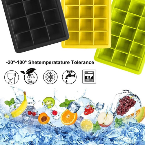 Cubiteras Para Hielo Con Tapa, Moldes De Cubitos Hielo,fácil