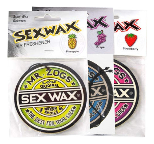 Sex Wax Ambientador - Paquete De 3 (aromas Mixtos)