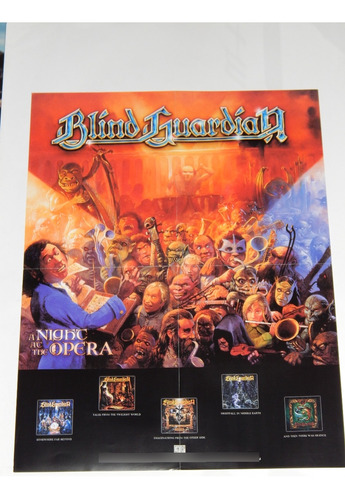 Blind Guardian Poster Original Importado Helloween Dist1