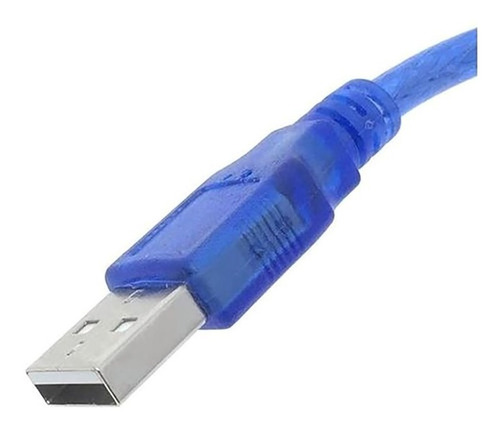Cable De Datos Mini Usb Arduino Esp Color Azul