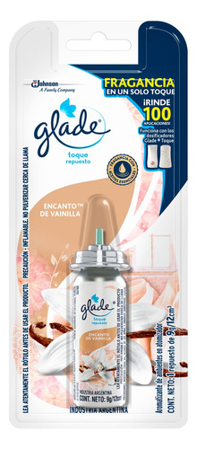 Repuesto aromatizante Glade Toque encanto de vainilla 9 g