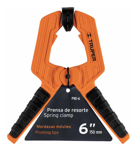 Pack 8 Prensa Resorte Truper Fijacion Rapida 6 Pre-6 150mm