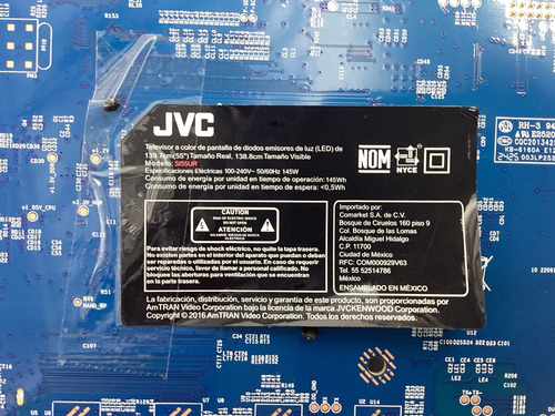 Main Jvc Si55ur Cv817-vh Cv550u1-t01-cb-3 02-1mtr17ama-j05t (Reacondicionado)