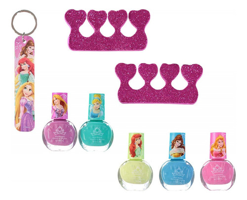 Upd Disney Princess Kit De Uñas, Multicolor, 10.25, 7 Unida