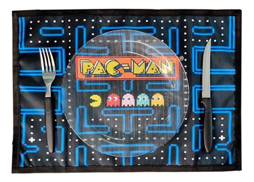 Kit 2 Jogo Americano Mesa Geek - Colorido - Pac Man