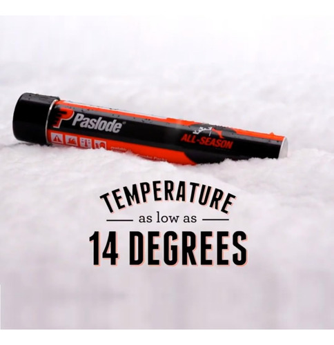 Tambor De Clavos Paslode, Combustible Naranja Para Marco