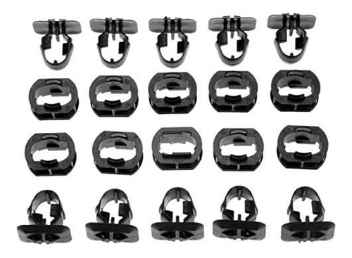 Mtsooning 10 Set Side Skirt Trim Retainer Clips Auto Car Acc